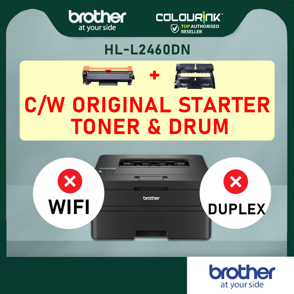 Brother HL-L2460DN Single Print Auto Duplex Print A4 B&W Laser Printer similar LBP226dw M211dw HL-L2320DN