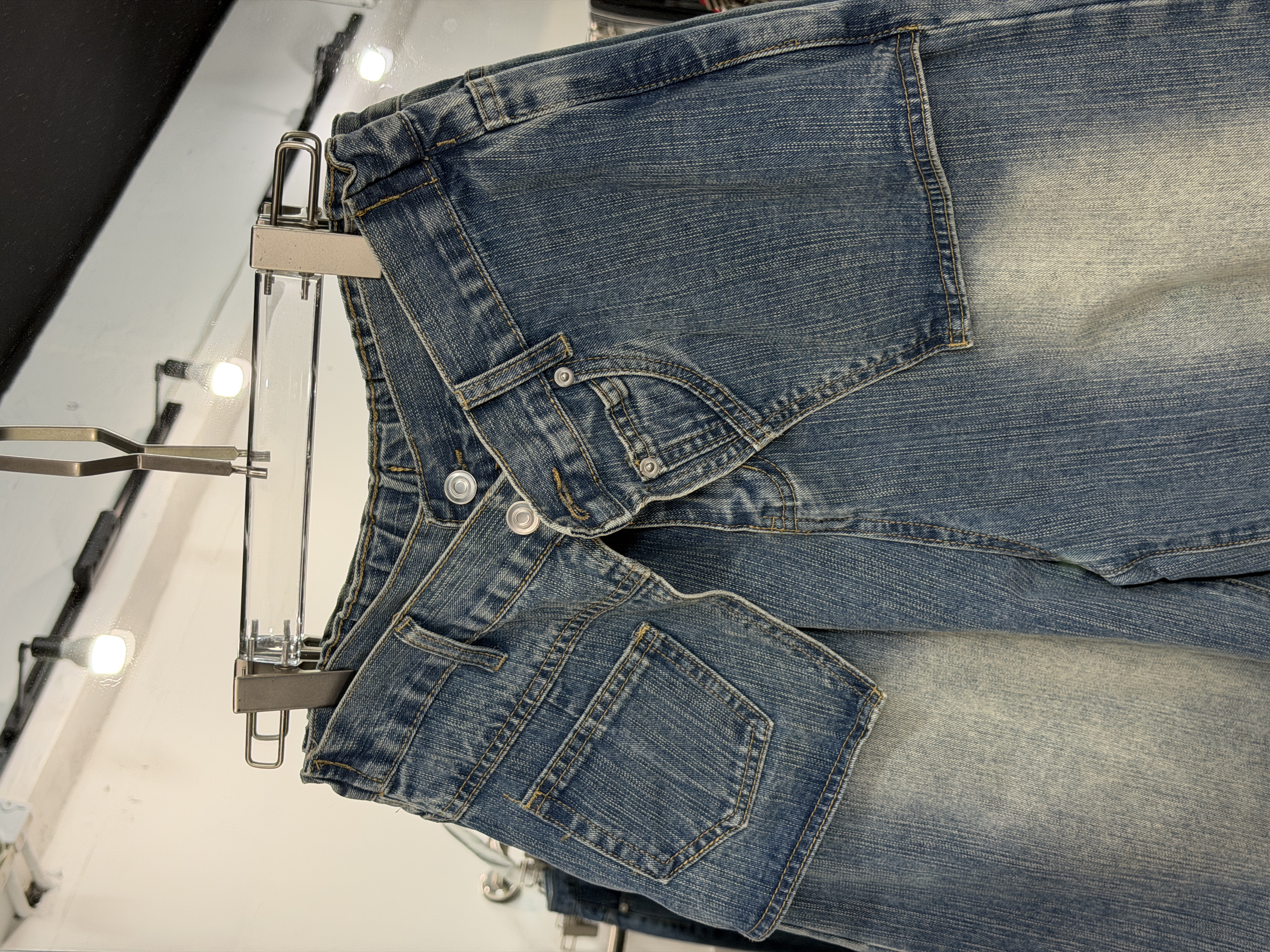 假腰頭牛仔短褲