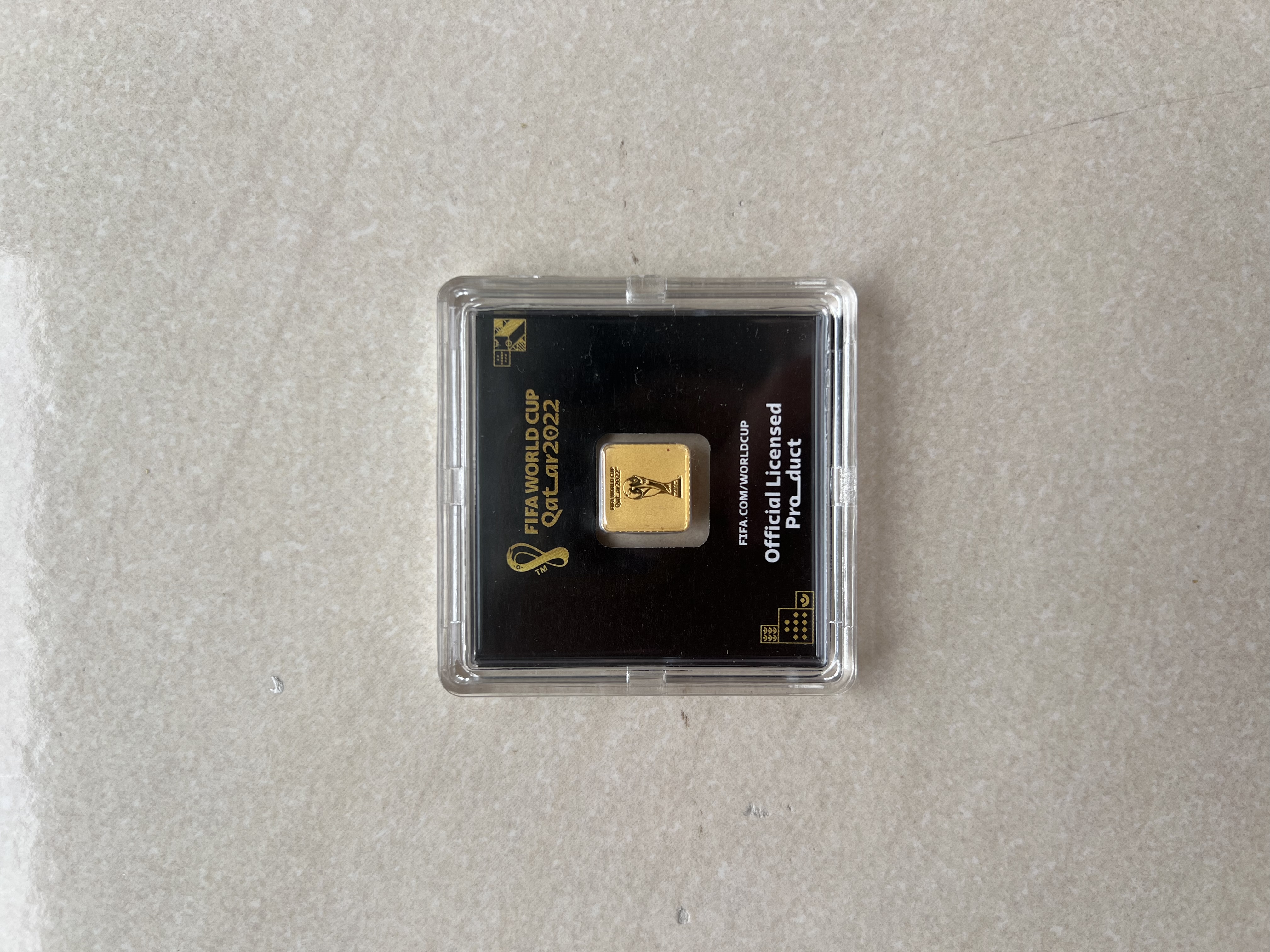 (SN:2110) FIFA World-Cup Qatar 2022 1g 🇩🇪 Limited Gold Bar Emas 999.9 足球赛