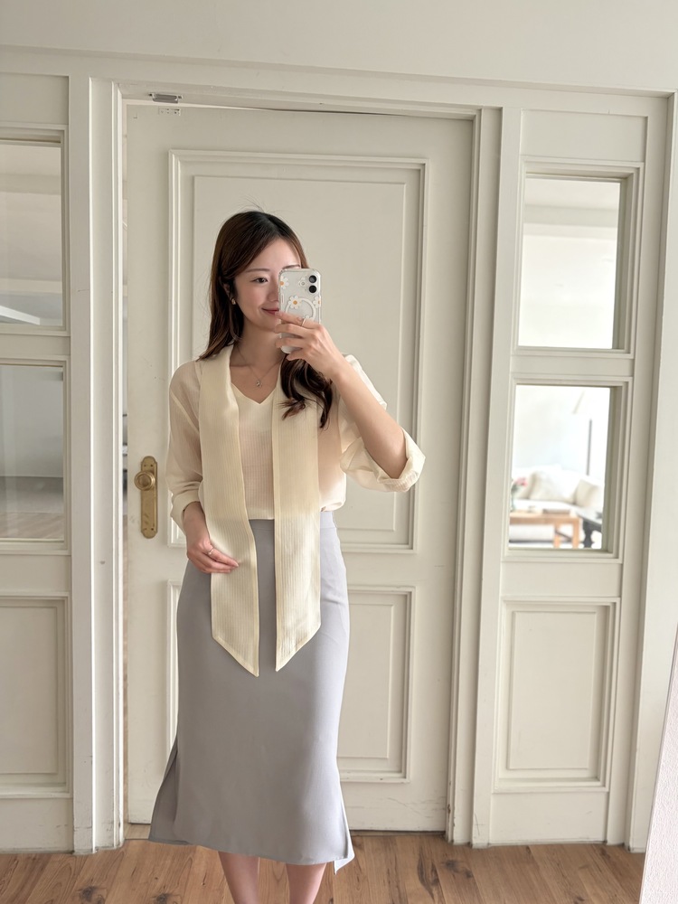 Pastel Mermaid Skirt (Misty Blue)