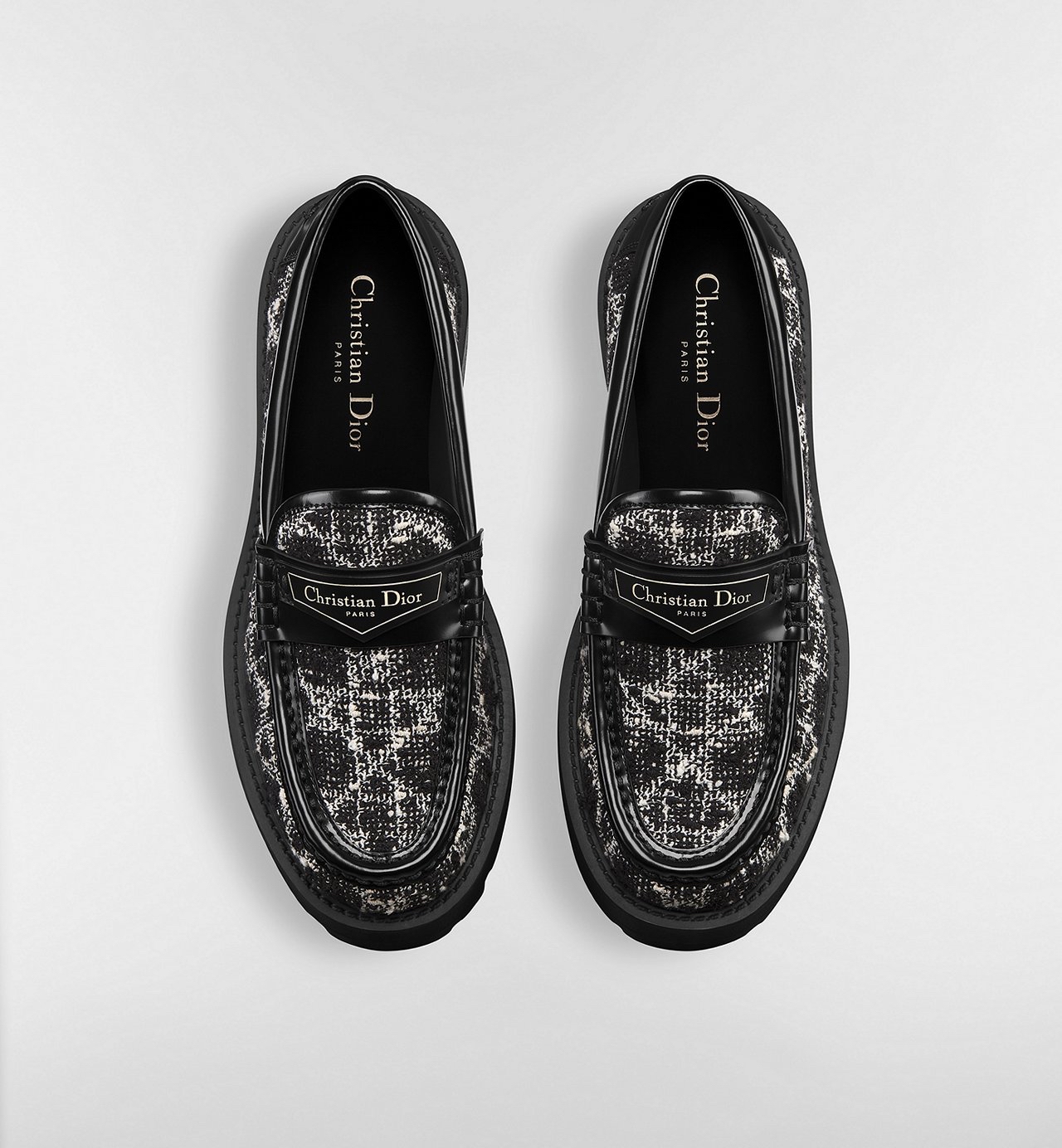 斷碼優惠✨訂貨📮Dior Boy platform Tweed Loafer   Size 38/39/40 only