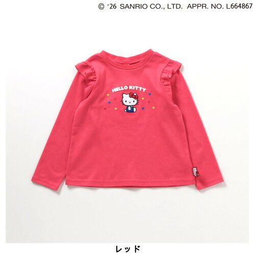 🆕【⭐訂購⭐】🇯🇵 日本直送 🌀#Sanrio 天鵝絨貼片荷葉邊 長袖tee［4款選］🌀[ELBA-0025][260213]