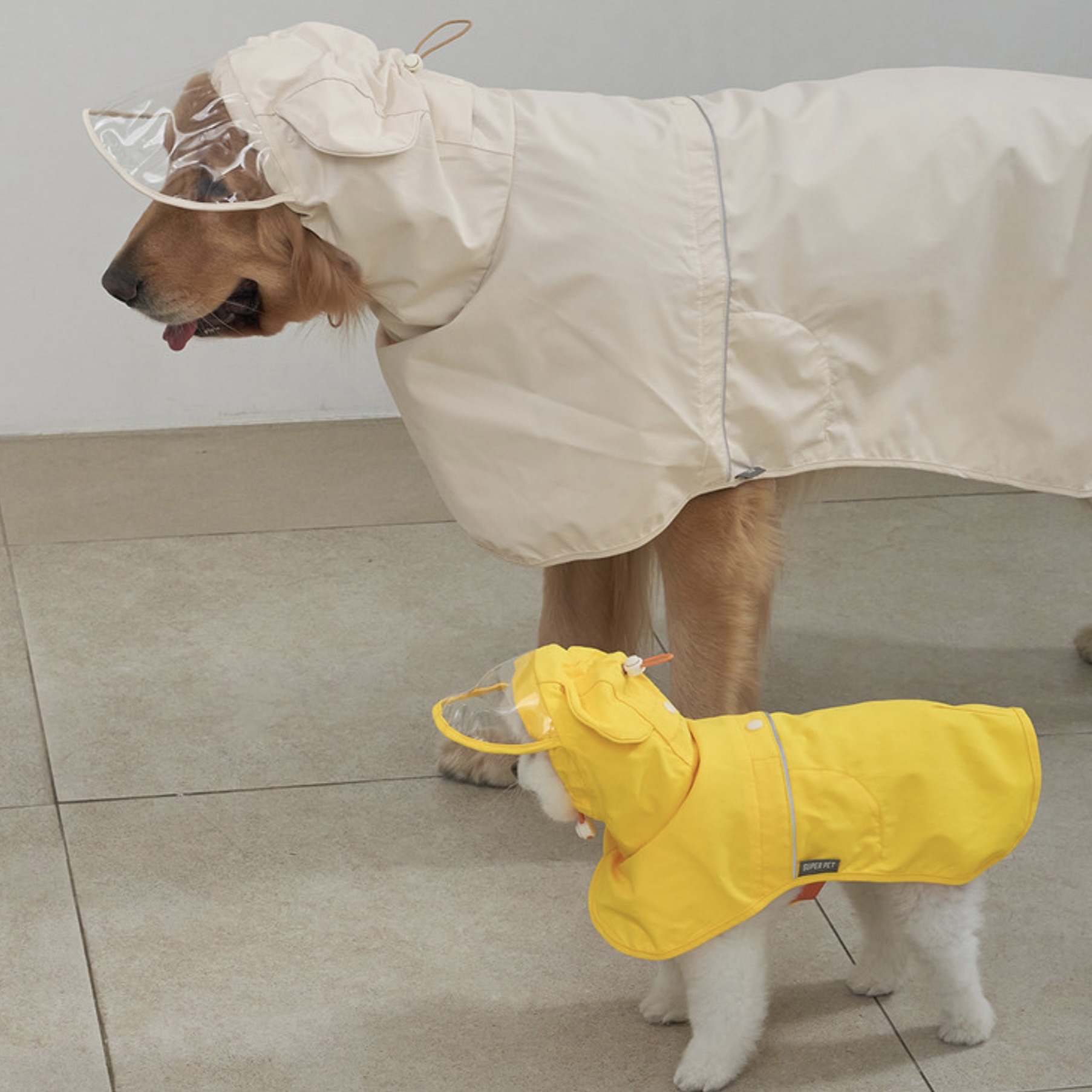 *SuperPet🇰🇷狗狗主人親子裝 雨衣-狗狗雨衣