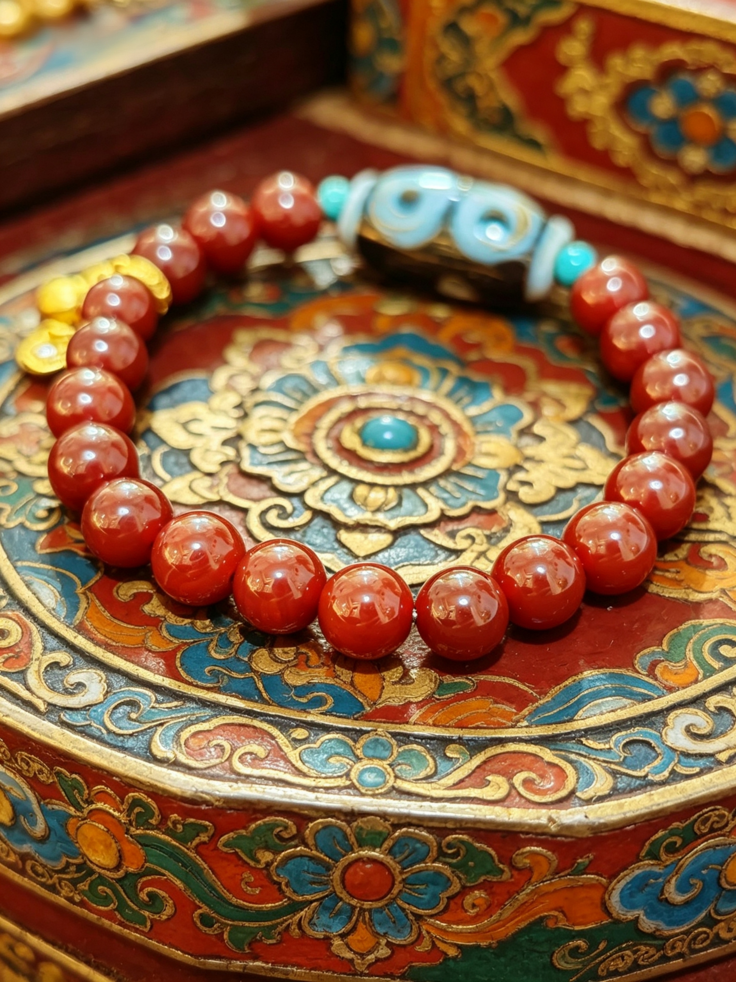 「黑白財神二眼天珠」26046