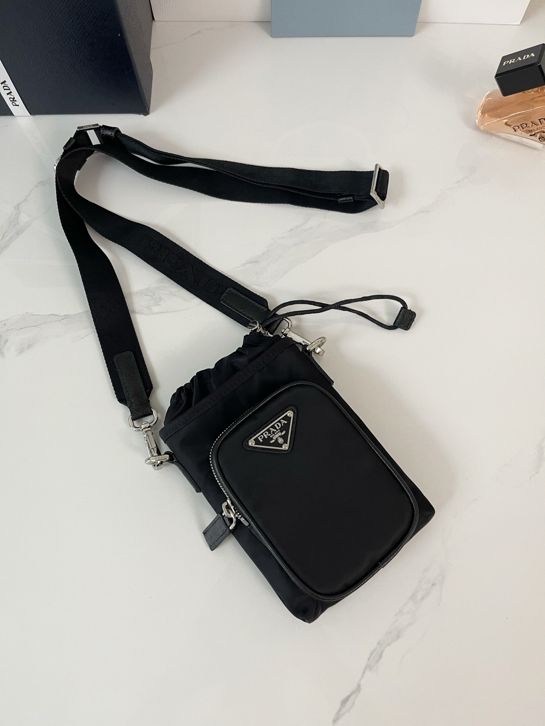 【頂級原單】PRADA Re-Nylon smartphone case 手機包