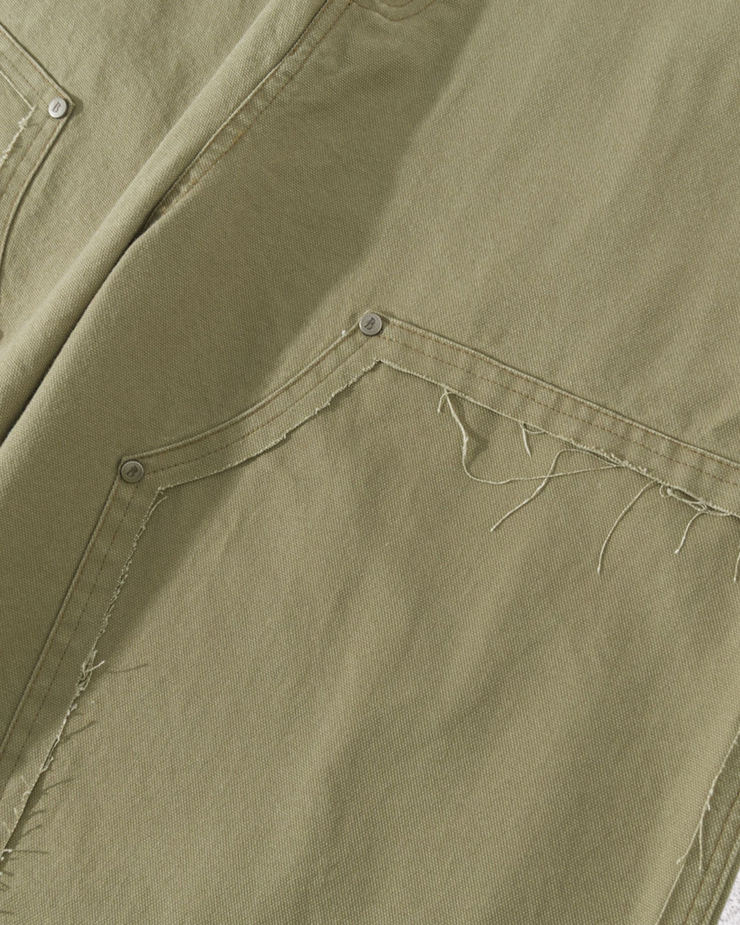 W3157 設計感口袋直筒工裝褲