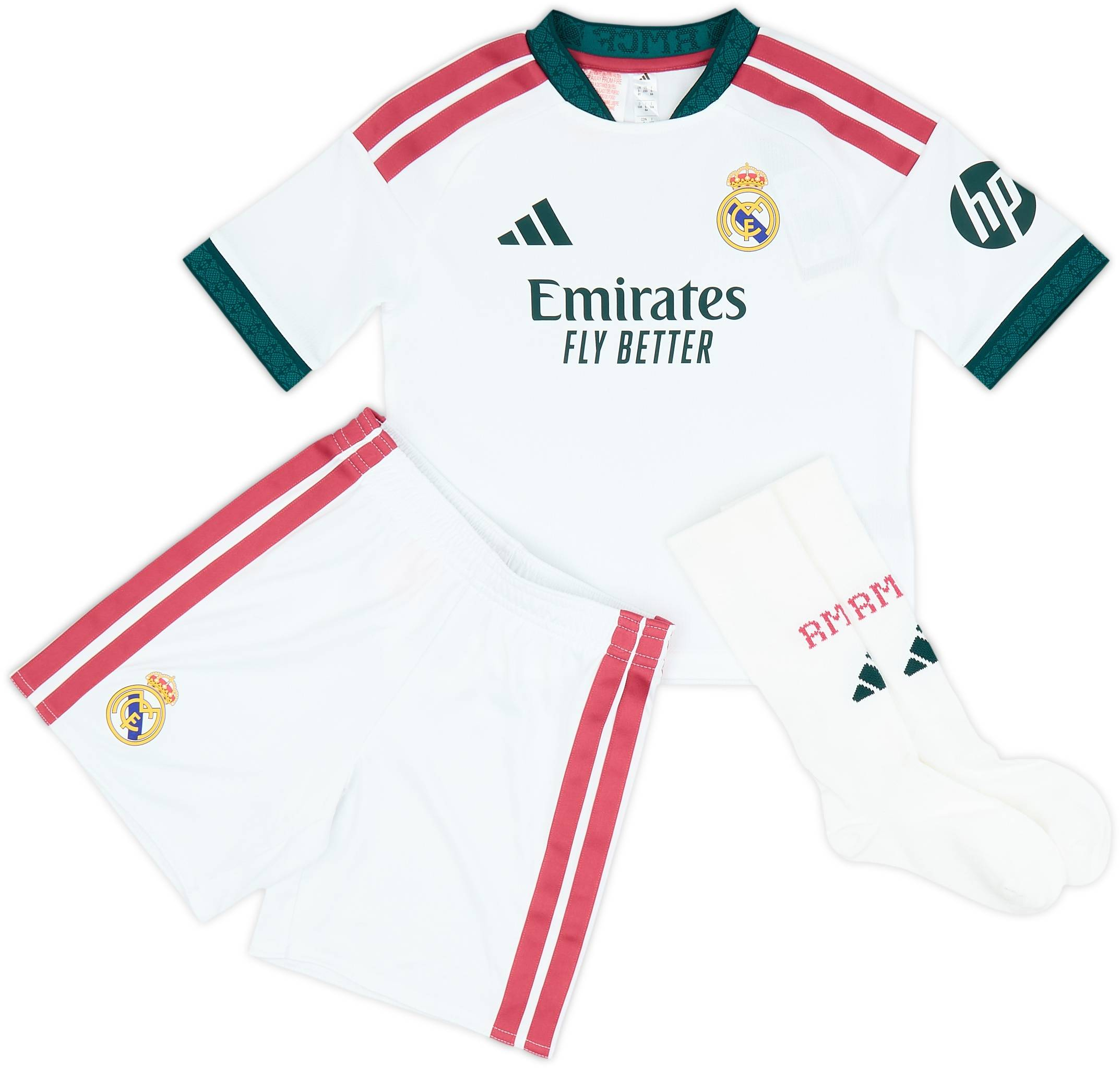 ⚪👶🏻 Adidas Real Madrid 皇家馬德里 2026-27 主場幼童裝球衣三件套裝 (可加印字章) KC3946