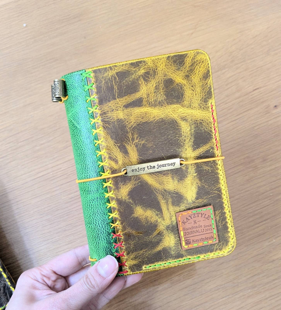 The Traveler’s Duo-Tone Hand-stitched Journal 