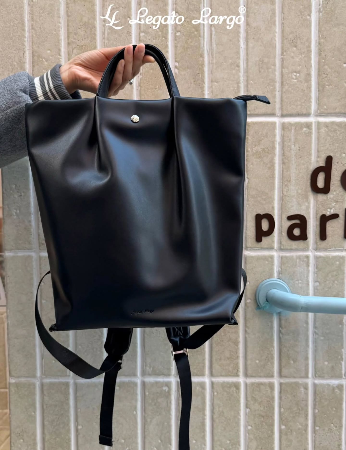 🇯🇵Legato PU皮革后背包