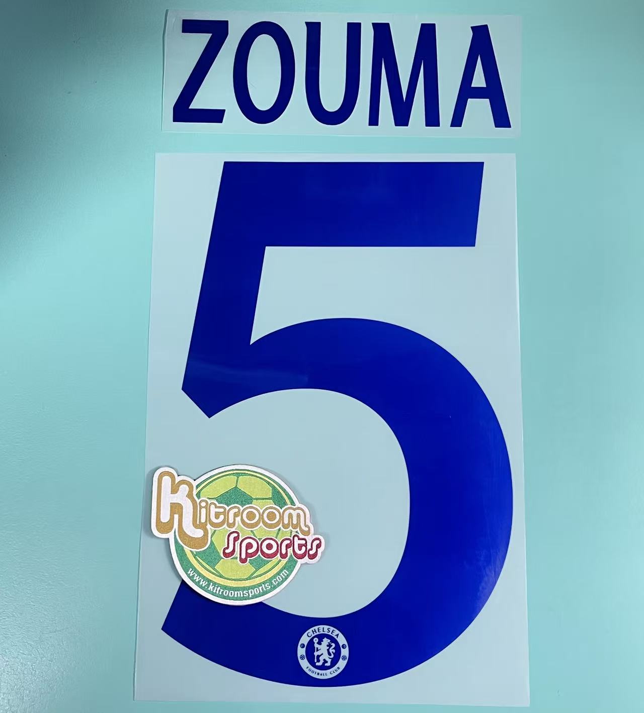 2014-15 Chelsea Away UCL Nameset #5 ZOUMA