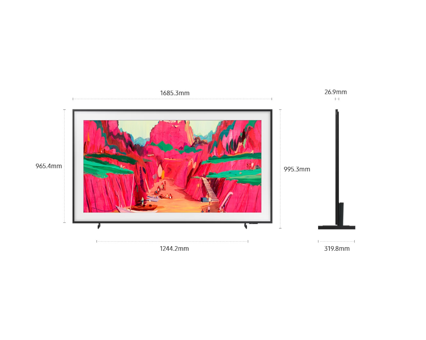 75" SAMSUNG QA75LS03F 三星 NeoQLED The Frame Pro 無線畫框電視 75LS03F (國際版)