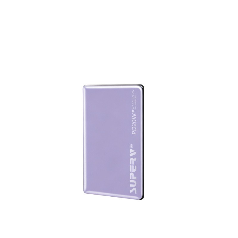 SUPERV #PB05 Power Bank 5000mAh 20W 0.7cm Ultra-Slim Magnetic Charging [5色選擇]