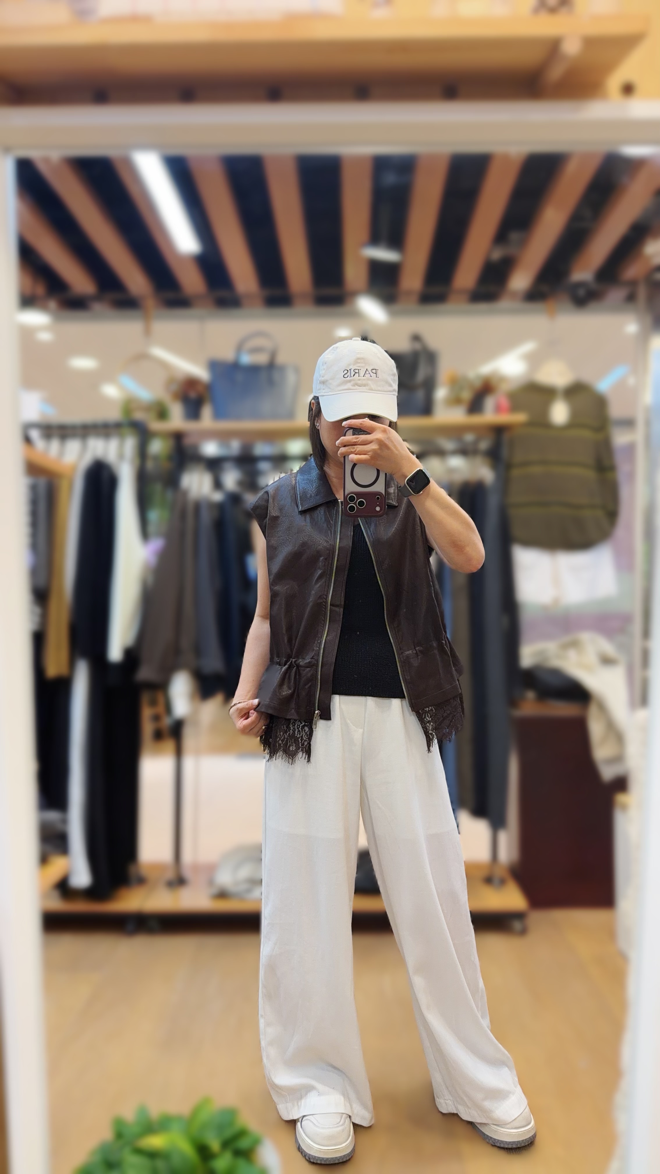 韓國喱士仿皮背心外套 J308 09AQ06350