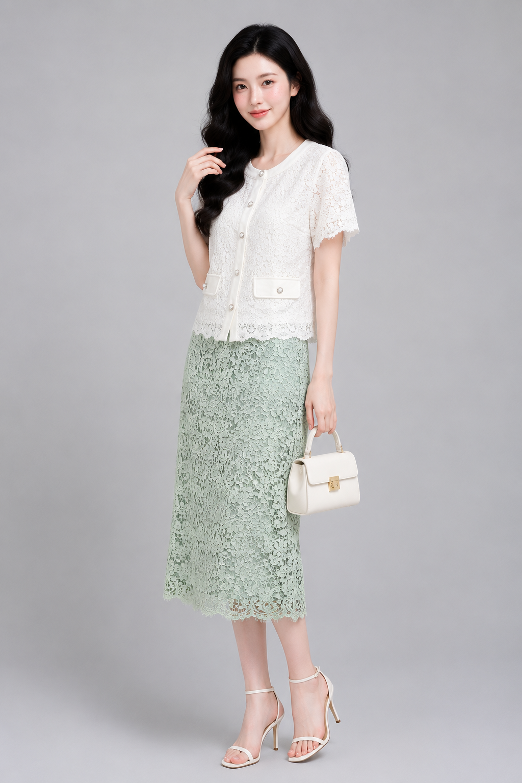 923090 Celestine Lace Cardigan