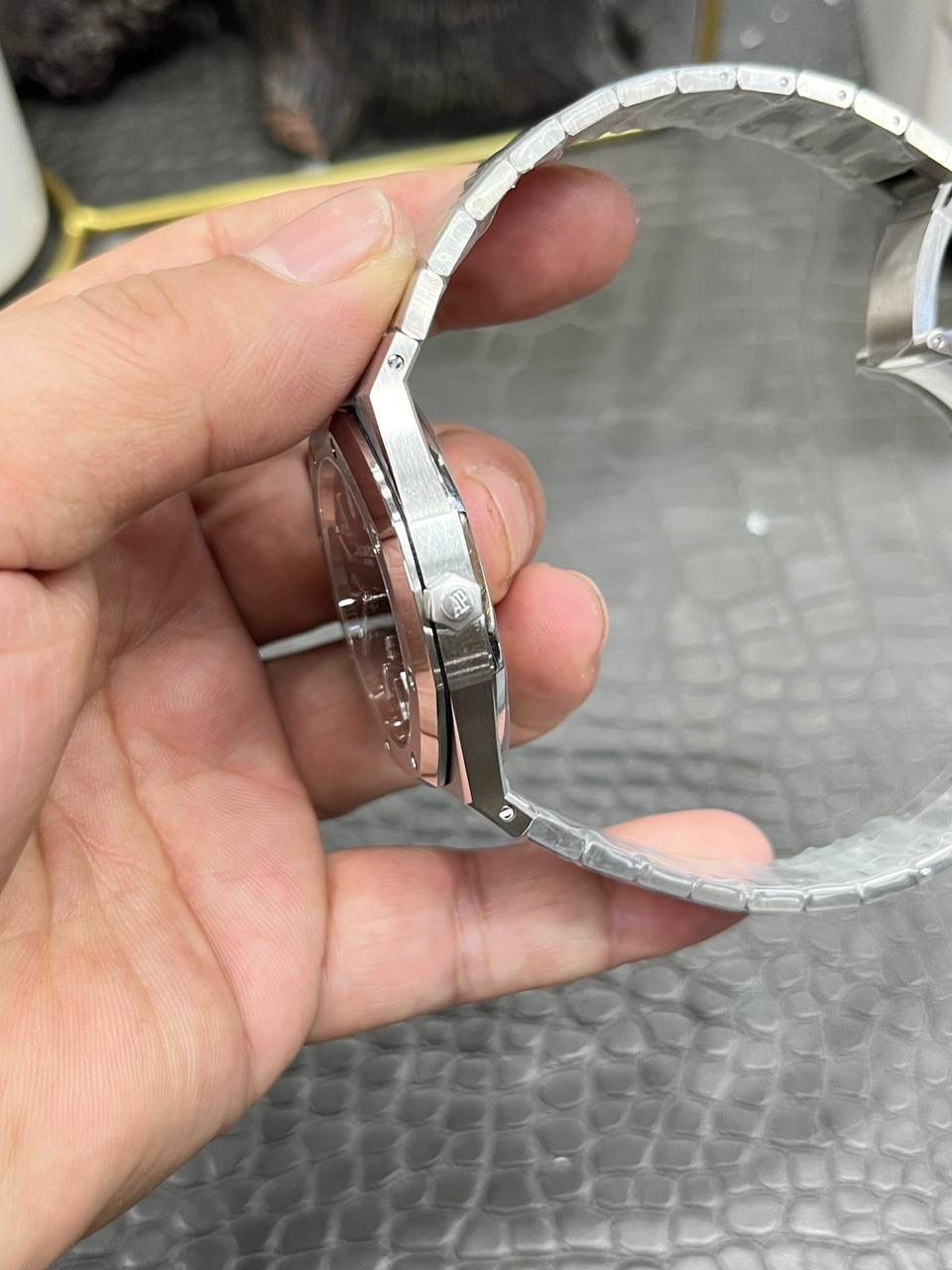 🚀爱彼16202ST皇家橡树系列/39mm两针盘蓝面/西铁城9015改Calibre7121全自动机械💯