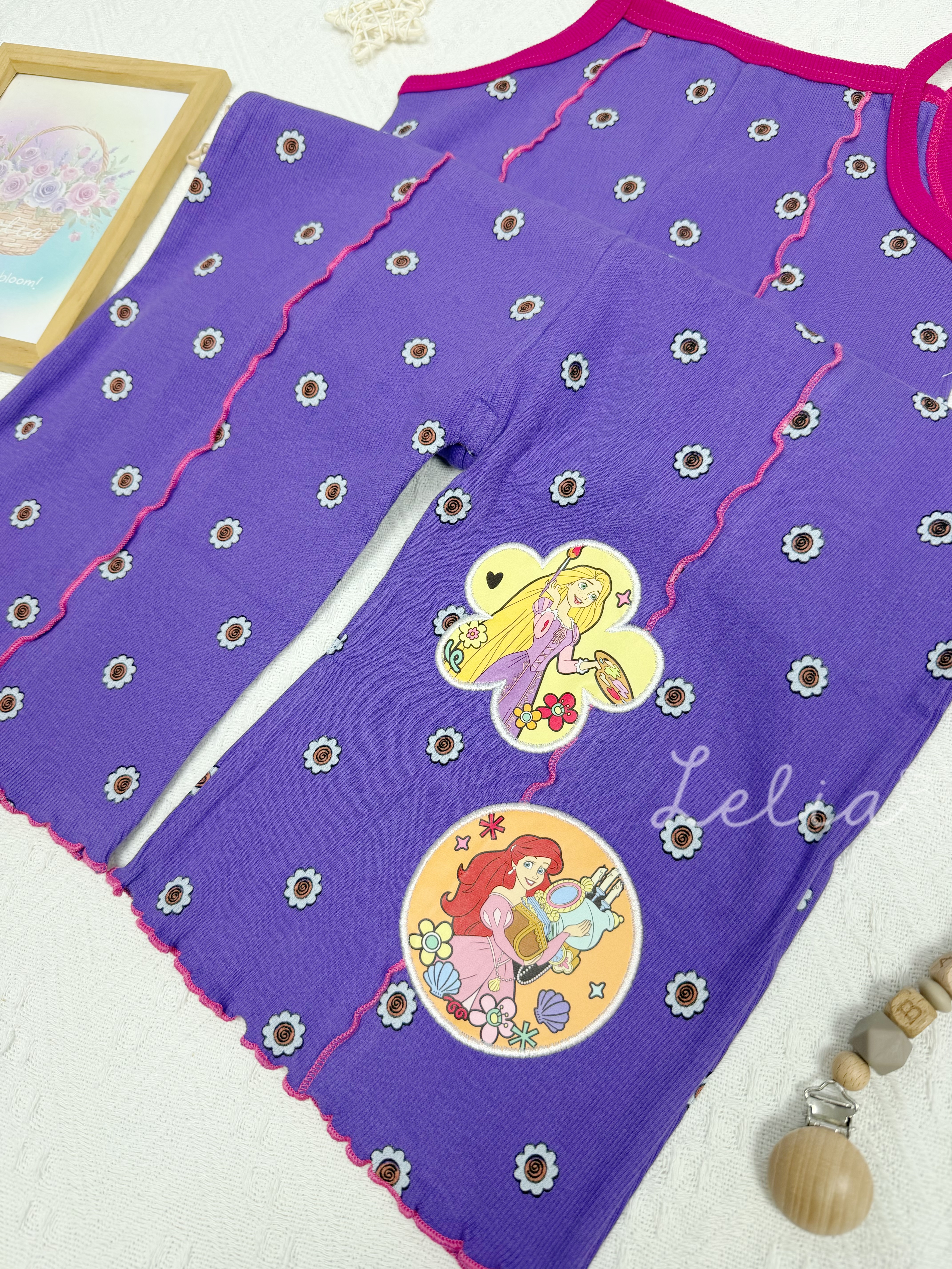 ▫️現貨▫️Littc x Disney 公主吊帶連身褲