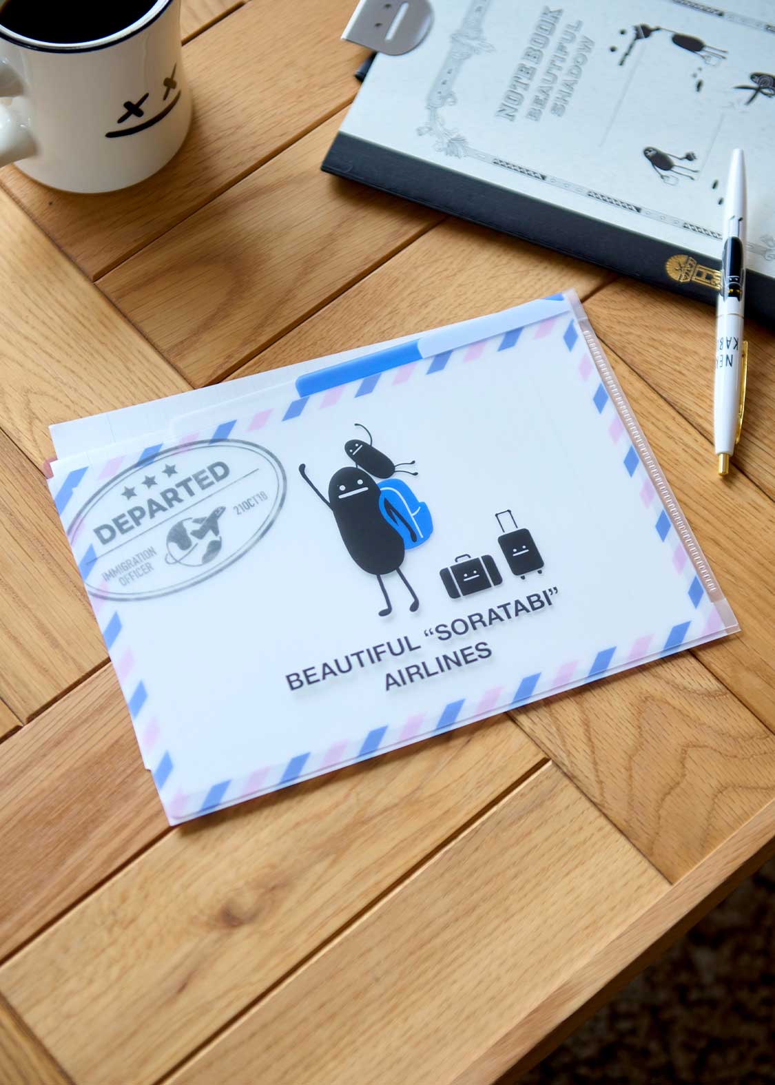 📦訂購 日本限定 graniph Beautiful Shadow A5 File 三層袋透明文件夾 