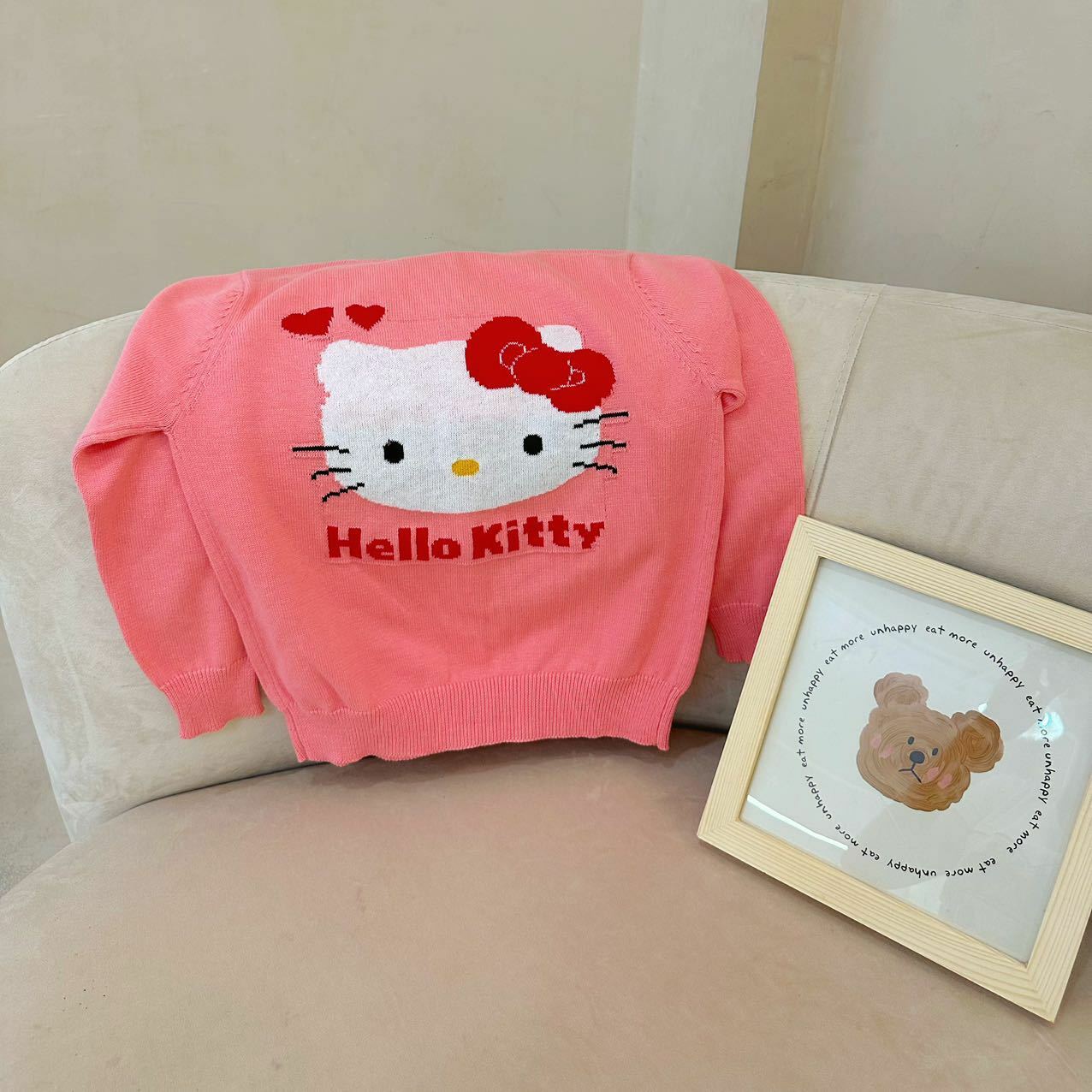 Sanrio 卡通刺繡針織冷衫 -1件 - 1