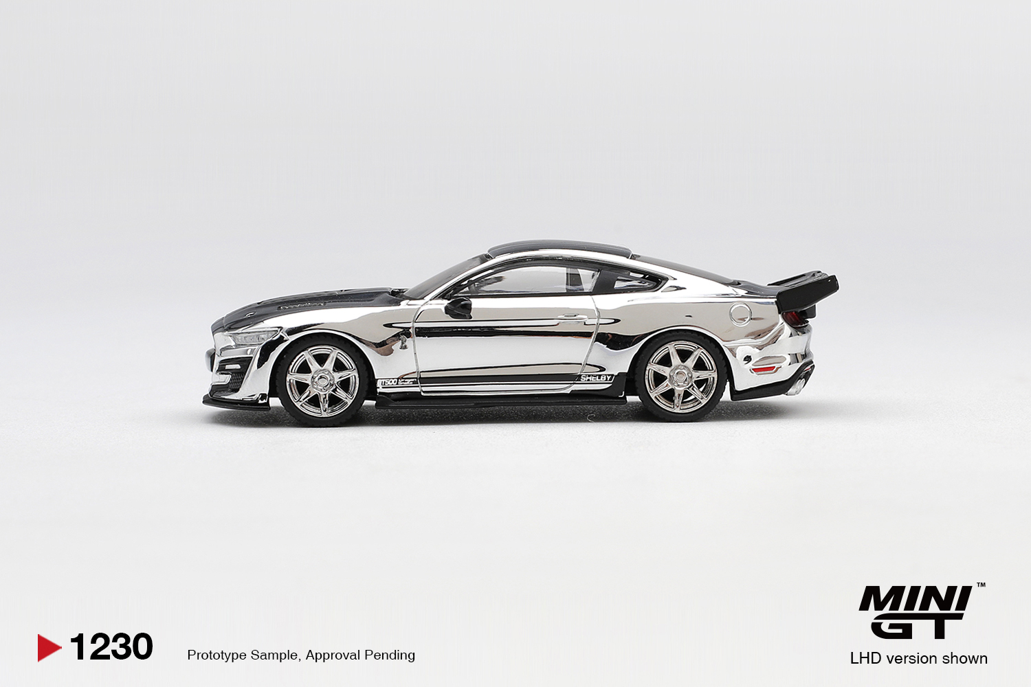 Mini GT 1/64 Shelby GT500 Dragon Snake Concept Chrome Silver - MGT1230-L