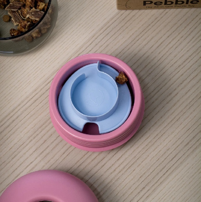 Lunoji｜Pebble 滾滾樂 - 二合一慢食漏食玩具