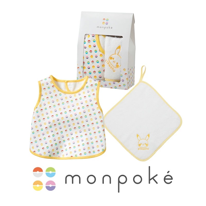 Monpoke 比卡超圍兜手巾禮盒
