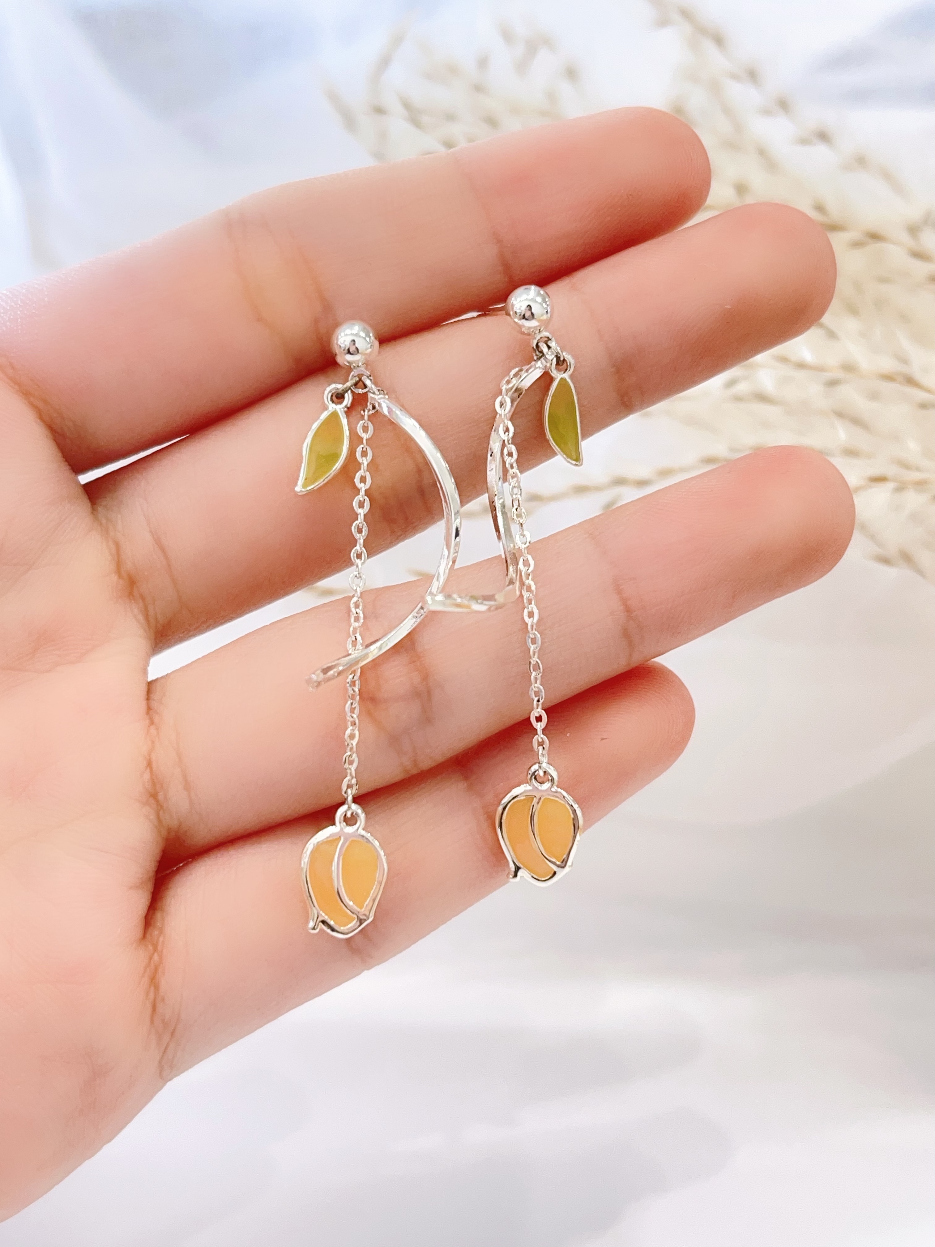 郁金香流苏耳环🌷