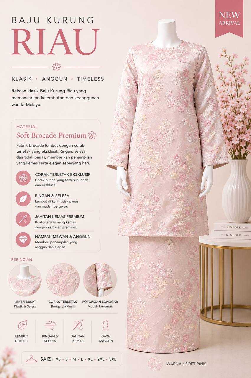 KURUNG RIAU MODEN (BROCADE)