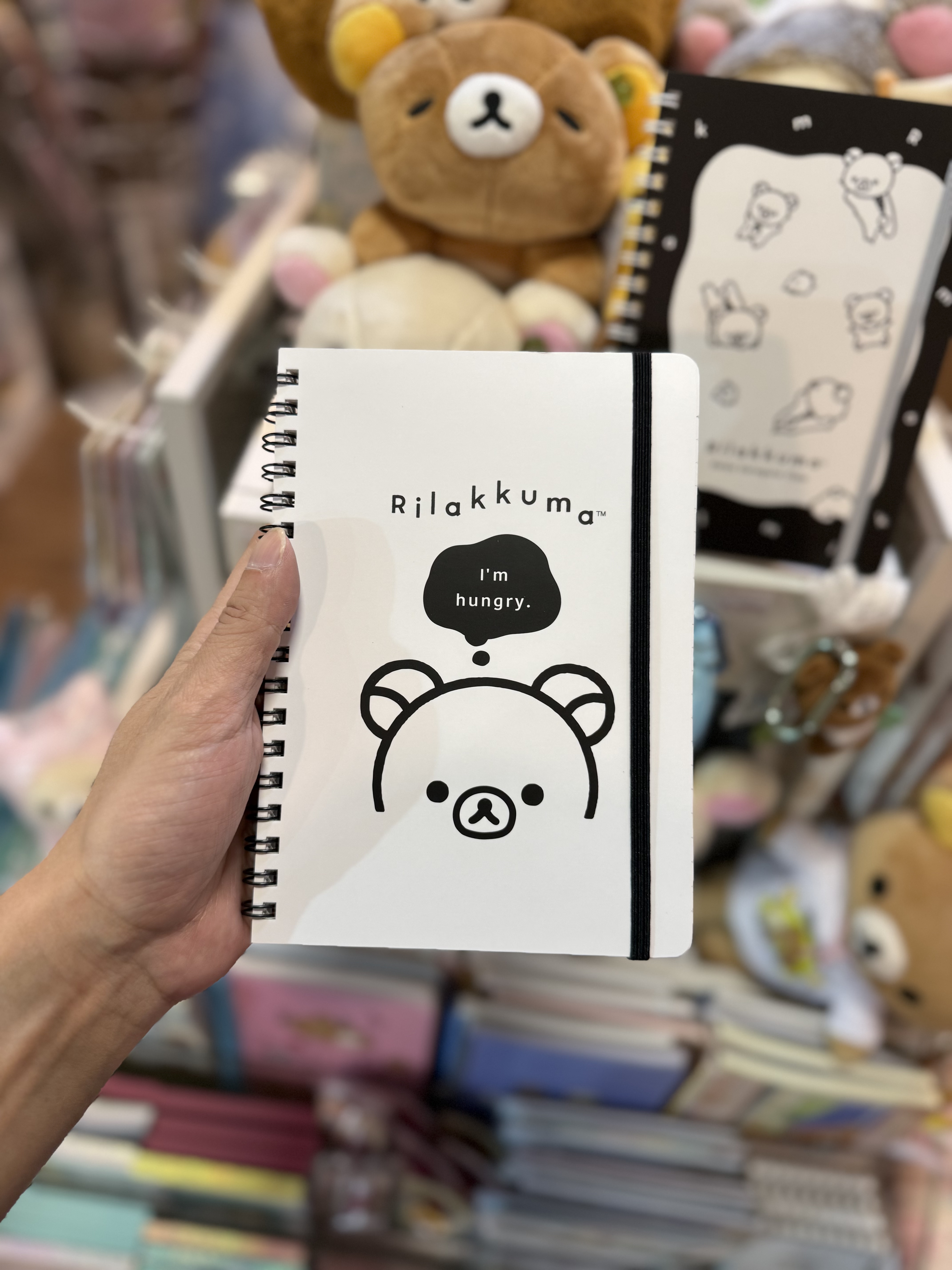 《現貨》全新Rilakkuma黑白造型圈簿