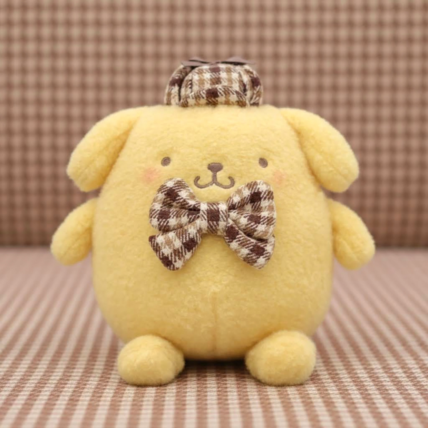 Sanrio - 公仔 (布甸狗格紋款)