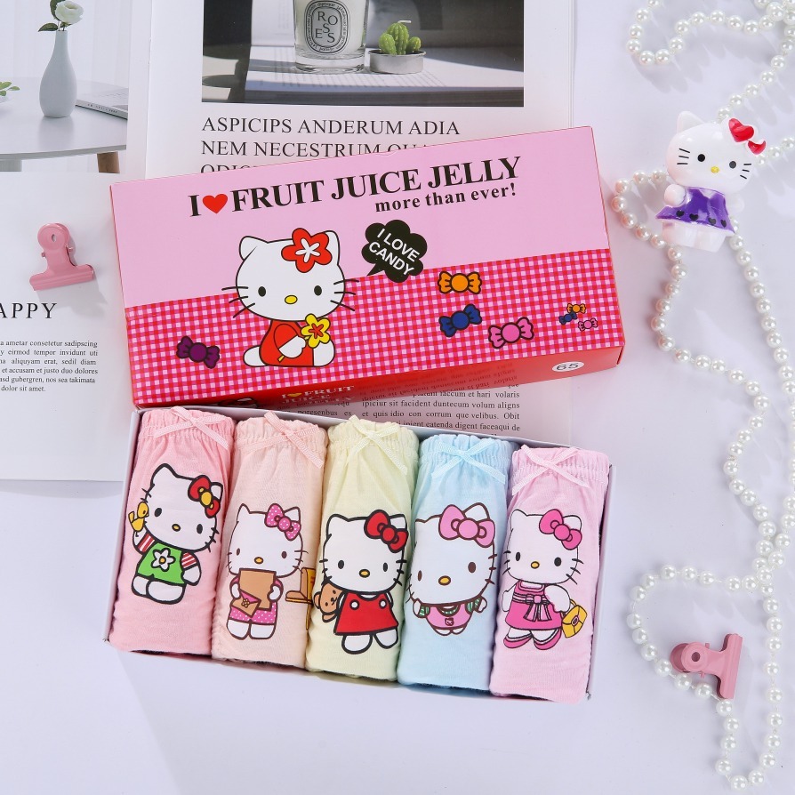 韓國純棉小童卡通內褲 -1盒(5入) - 現貨(斷碼)