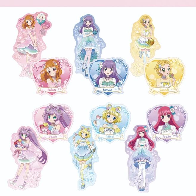 星夢學園Aikatsu!×星光樂園PriPara POP UP SHOP 模切貼紙套裝 Garden Party #P-AKG0276 (PRE-ORDER) [2026/04]