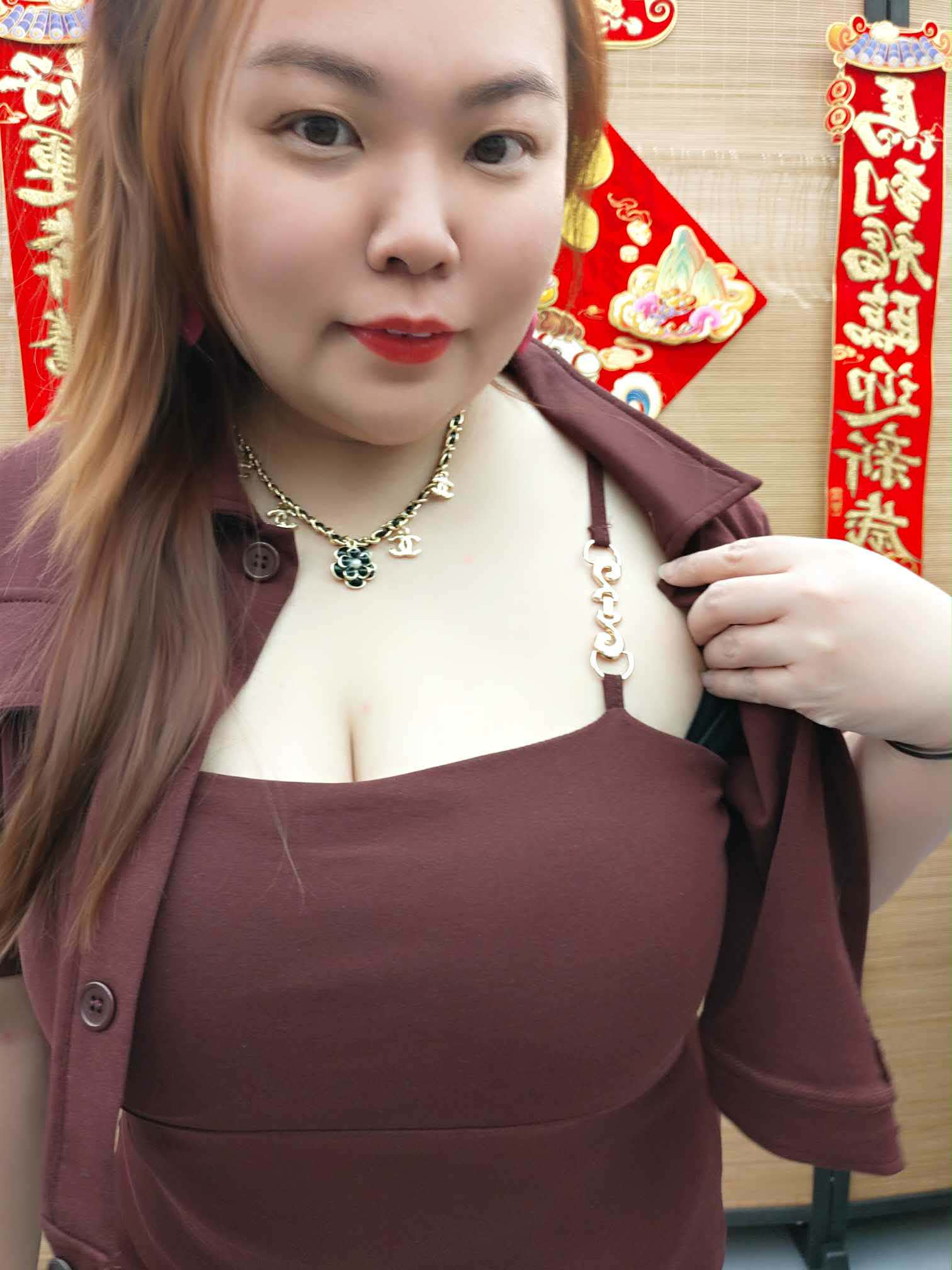 DDH06 8080(B15) 配金属吊带两件式连衣裙