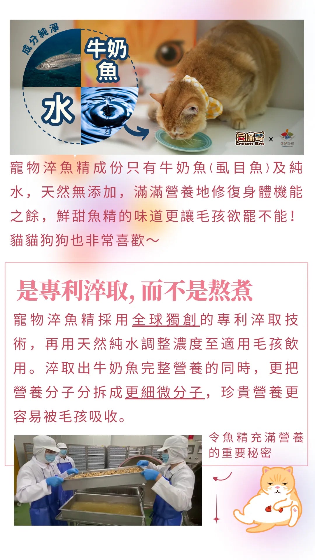 忌廉哥x日芳珍饌 寵物淬魚精 懷孕/術後修補 30mlx6