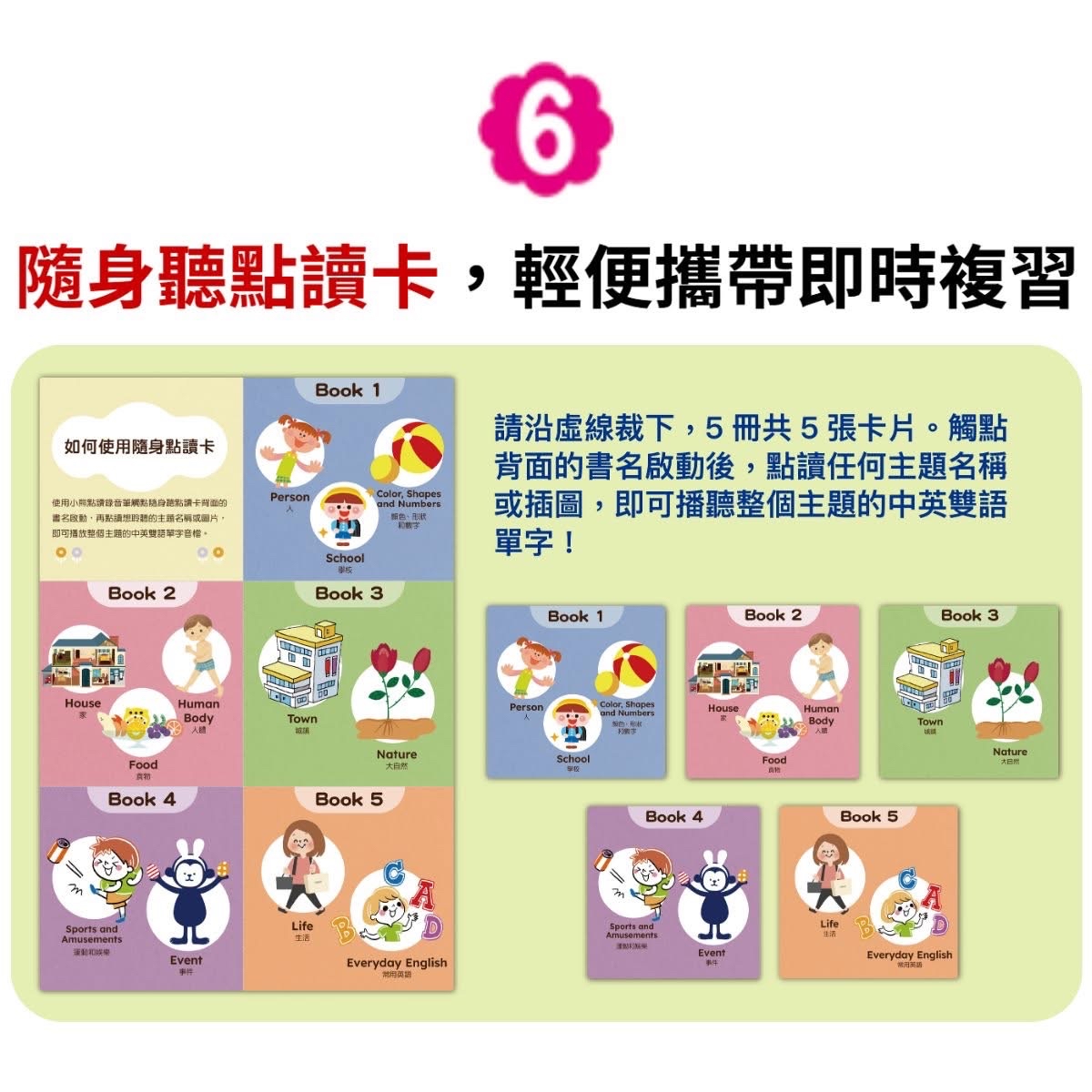 🔸預購貨品🔸 [小熊點讀系列] 英語單字圖鑑繪本：情境學習常用單字、片語和會話句型Best English Picture Book for Kids（全套5冊，附中英雙語QR code音檔）