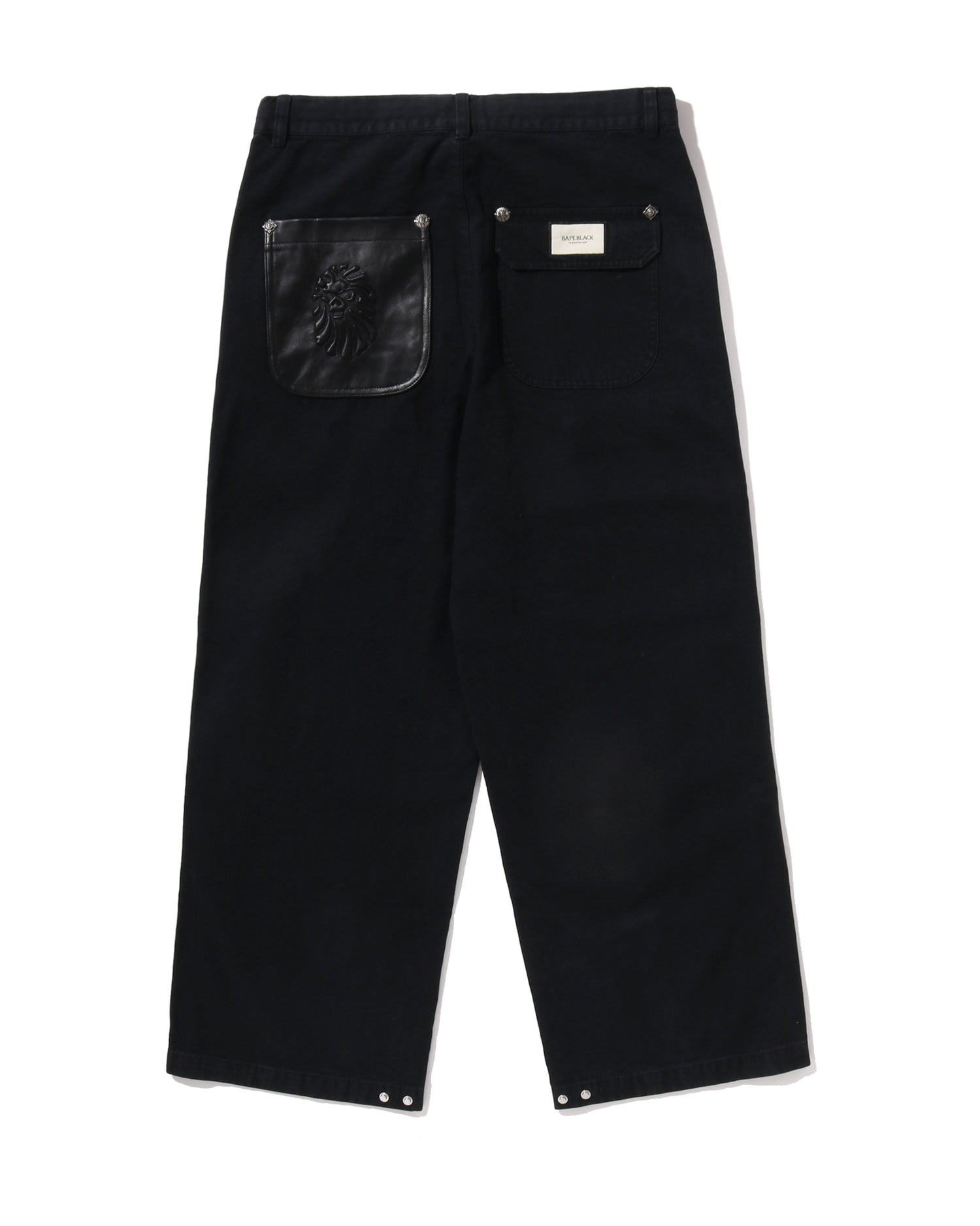 BAPE Black Washed Chore Work Pants #1