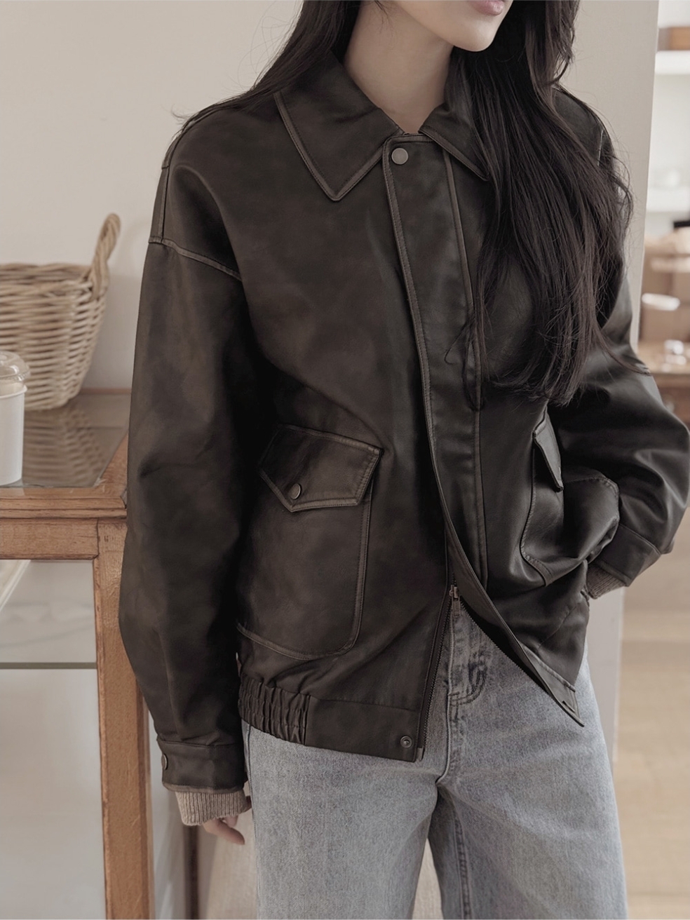 Slowand Garment Leather Jacket 