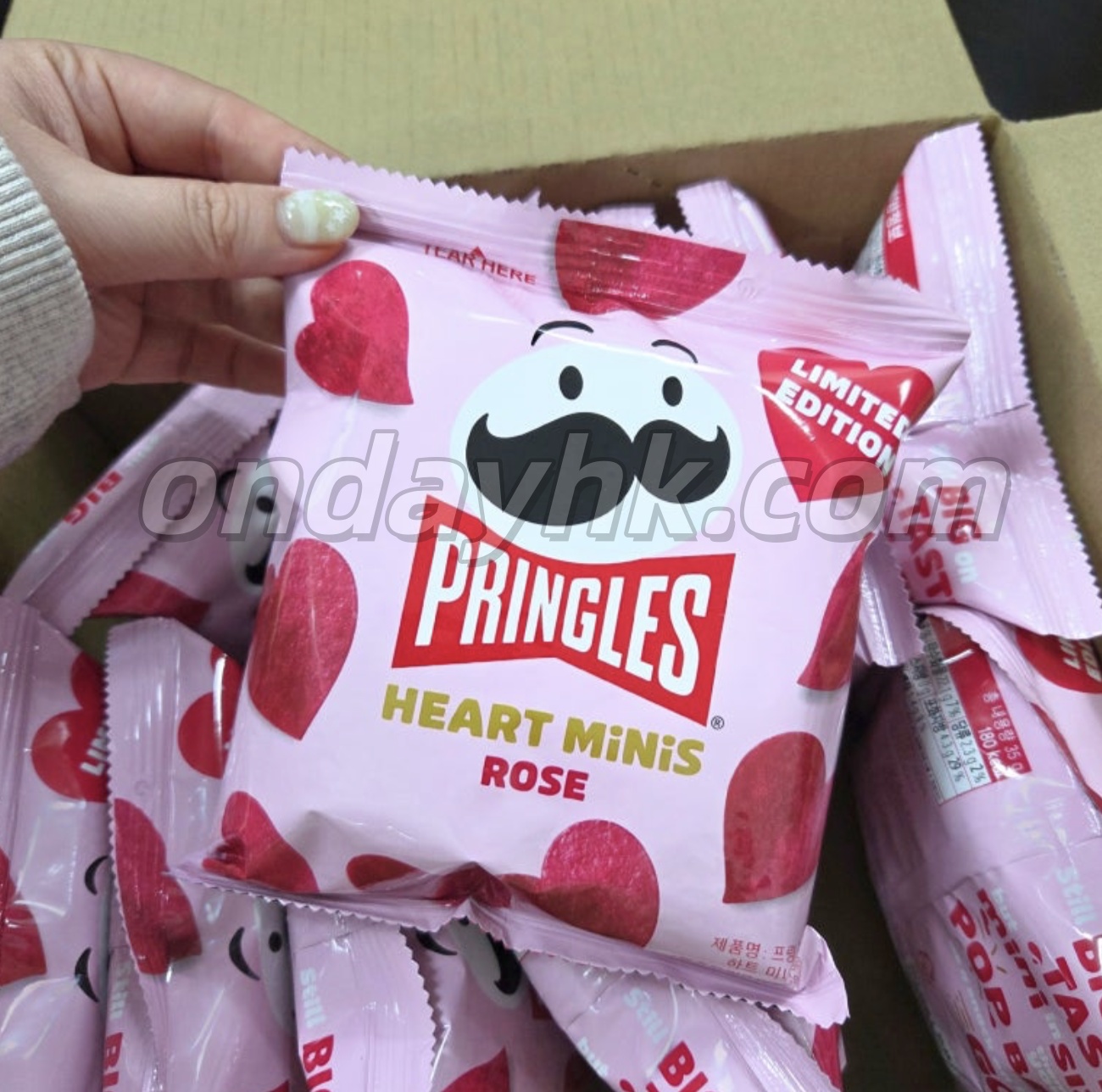 韓國限定｜Pringles品客  玫瑰香草 心形薯片 2包/套｜Heart Mini Rose