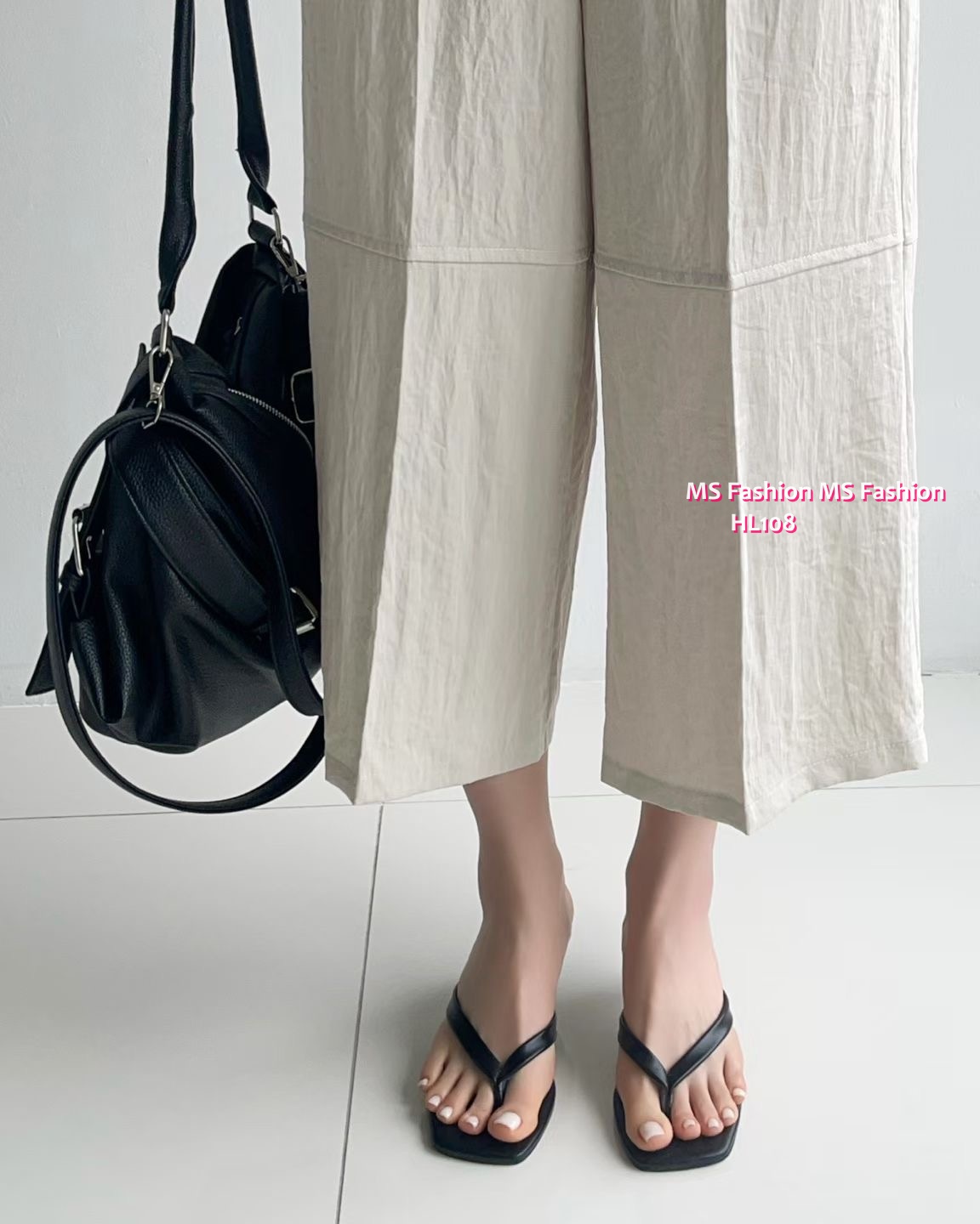 HL108 韓國🌼Howluk七分闊褲