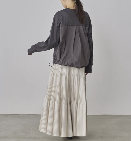 拼接設計上衣 - 2026 流行穿搭  長䄂上衣 春夏時尚穿搭 獨特設計 成人休閒 日常穿搭 易於配搭 日本直送   #JP-I-260024