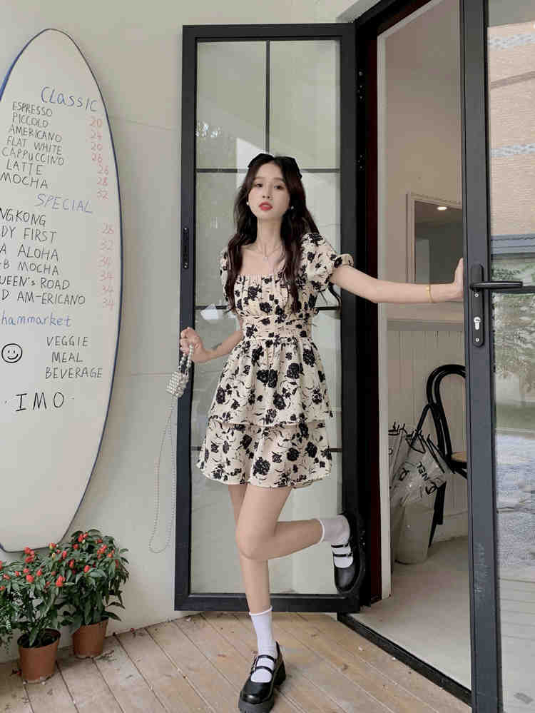 DR277森系碎花裙