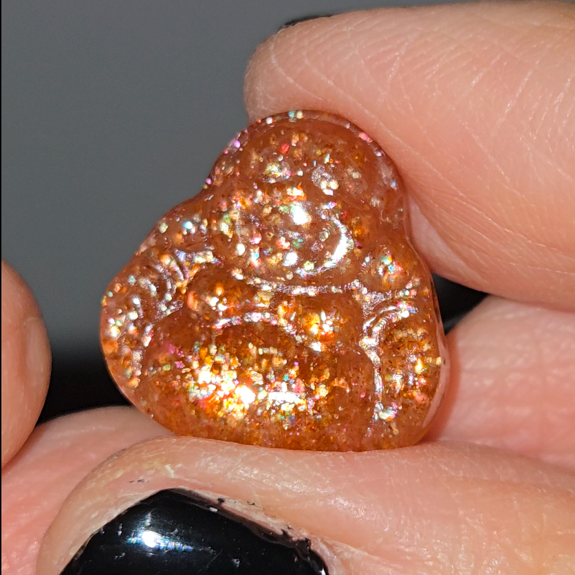 Arusha sunstone laughing Buddha - SM2
