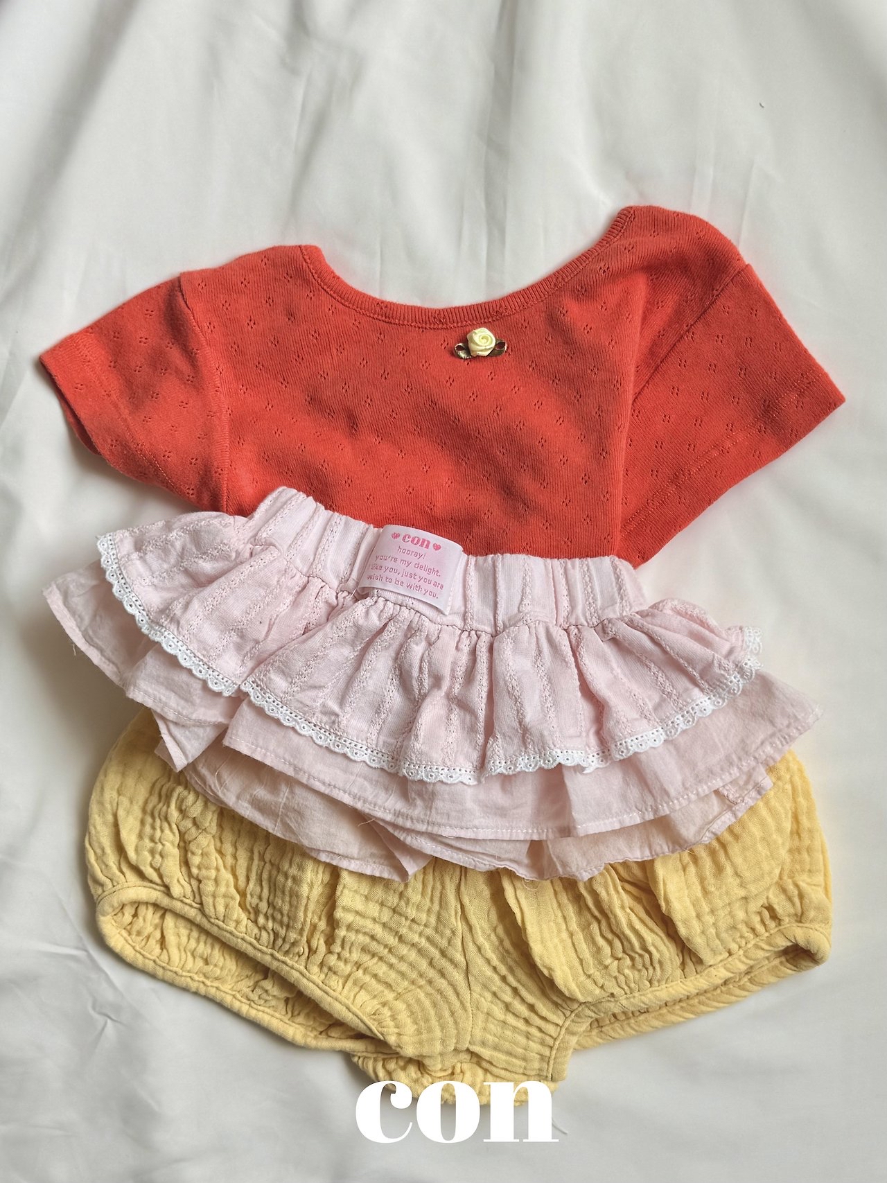 Con | Top (Orange/Ivory size 4(97-107)