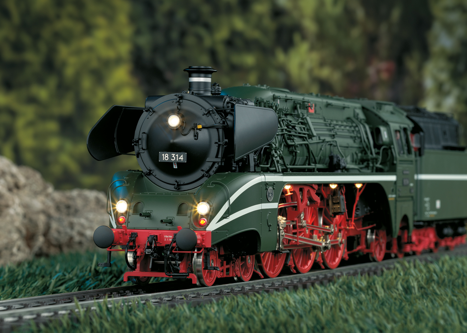 Spur-1 BR 18 314 Dampflok Museum w/oil firing tender DCC Sound & Smoke 