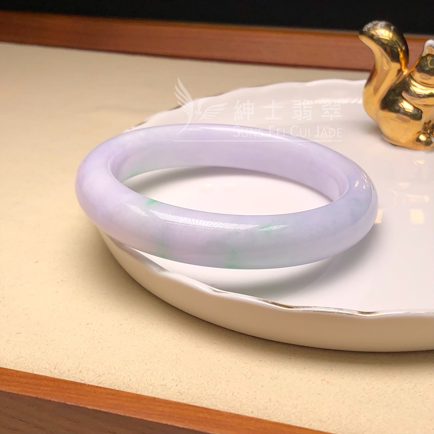 白底青福鐲55.2mm