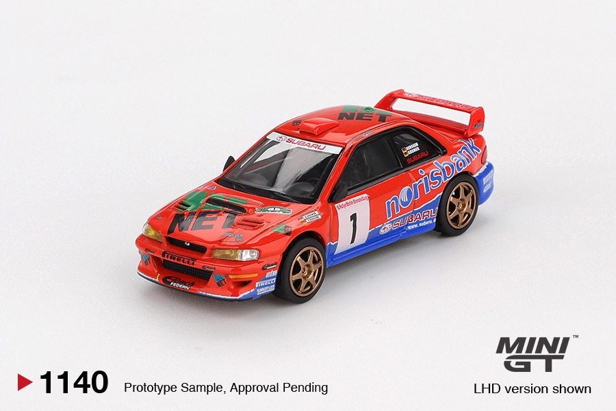 Mini GT 1/64 Subaru Impreza WRC97 #1 1999 DRM Champion - MGT01140-BL