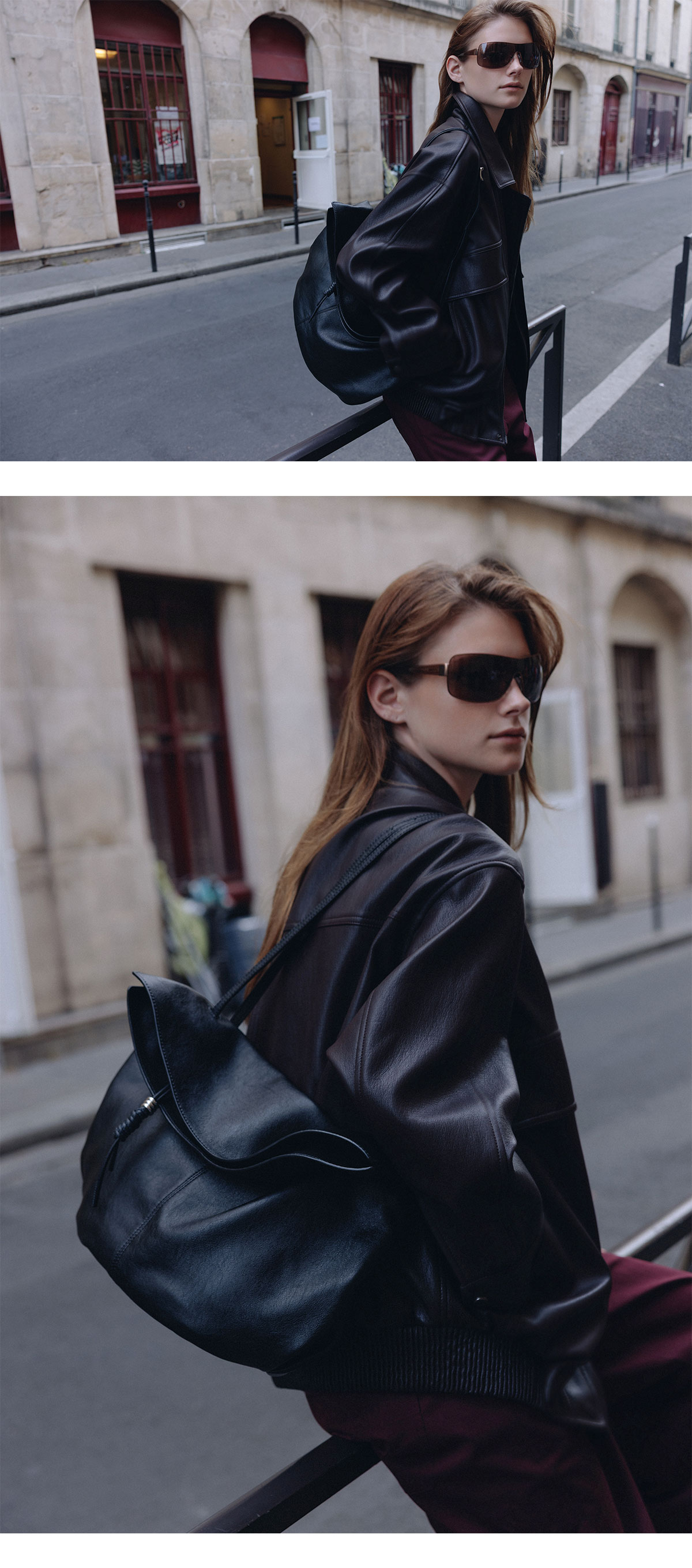 LOEUVRE Sac de Arche Shoulder Large 復古編織流蘇大容量皮革肩背包
