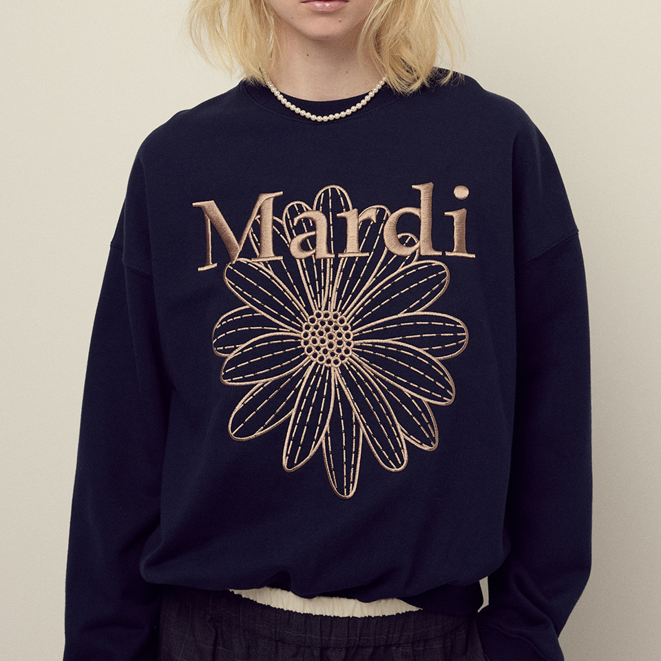 [Mardi Mercredi] SWEATSHIRT FLOWERMARDI NEEDLEWORK (6款)