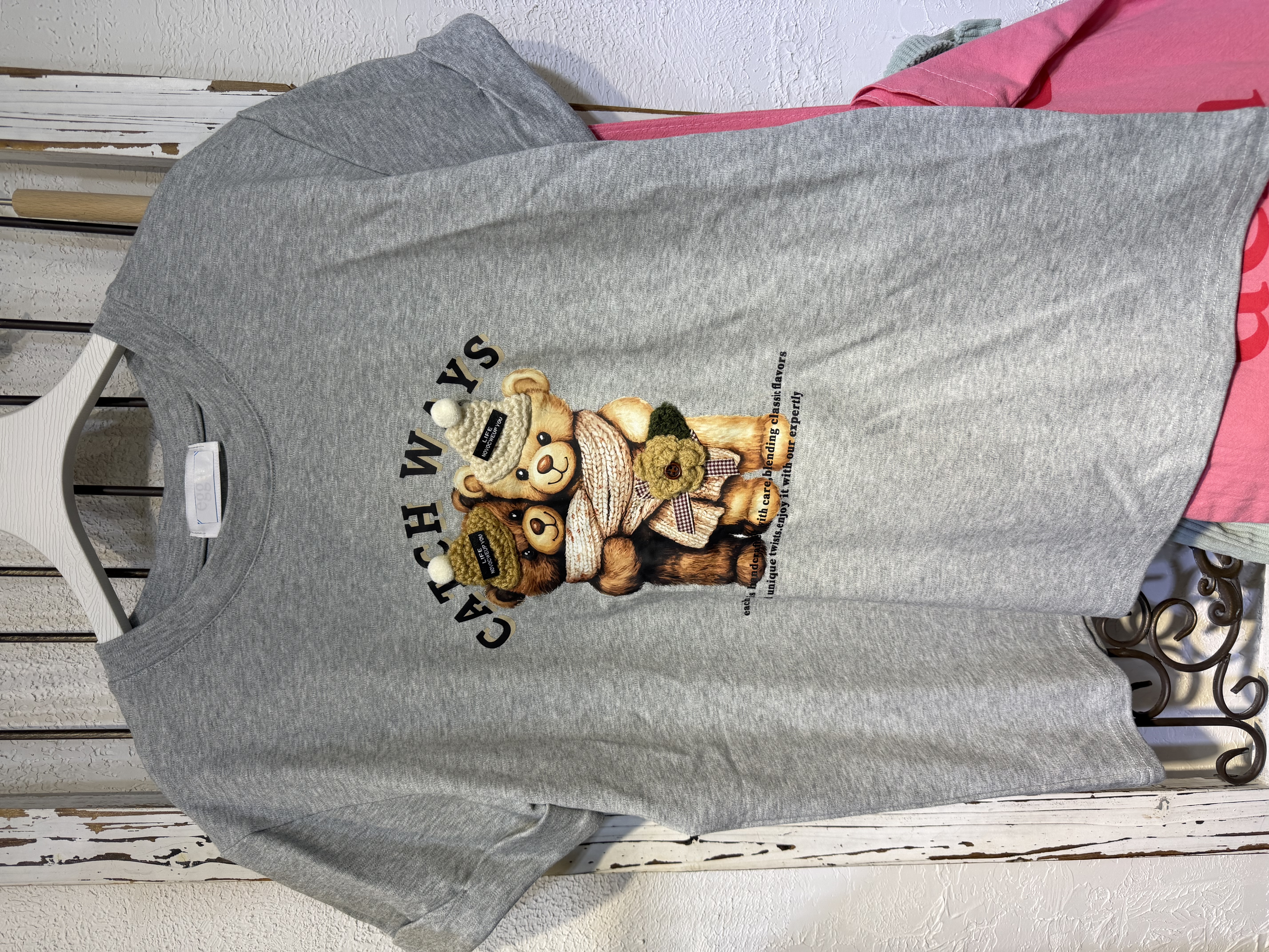 可愛小熊印花休閒T恤