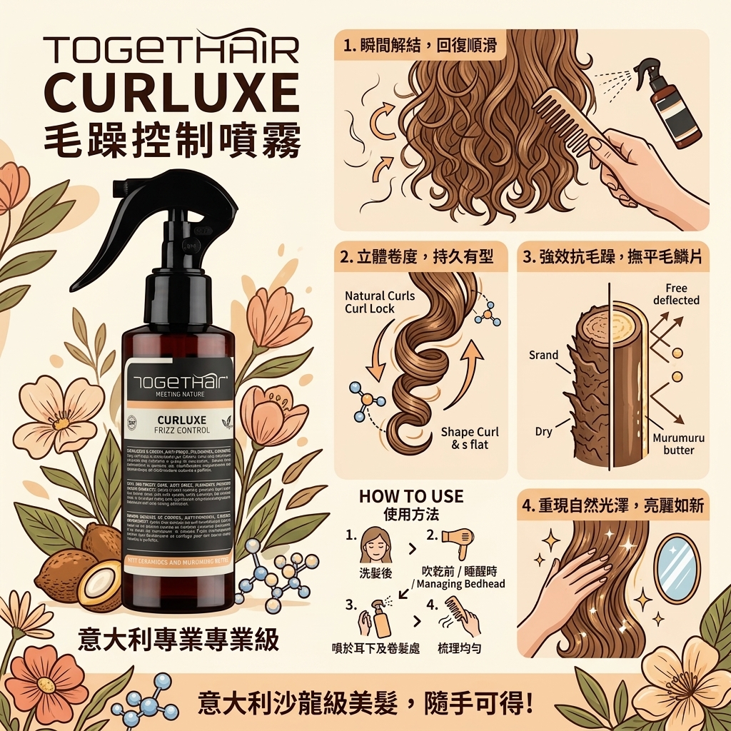 TOGETHAIR Curluxe Frizz Control Leave-in Spray 150ml