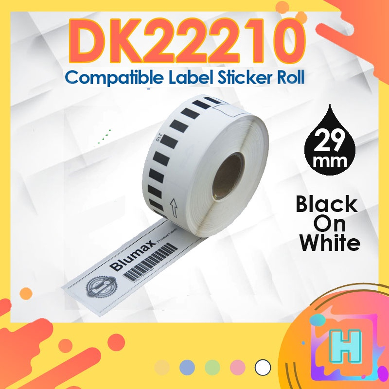 29mm Dk22210 compatible dk roll tape Label Printer QL700 QL800 QL820NWB Tape Sticker Dk 22210 Dk-22210